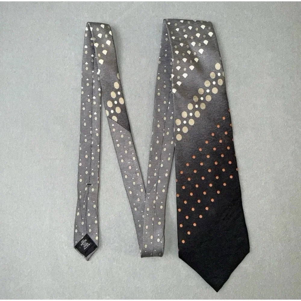 Men's GUESS 100% Silk Multicolor Geometric Necktie